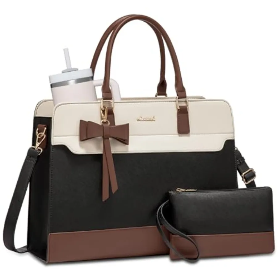 Laptop Tote Bag for Women, Leather Work Bag, Waterproof Busess Teacher Bag, Large Computer Handbag Purse Briefcase, Office Gift
Laptop Tote Bag for Women, Leather Work Bag, Waterproof Busess Teacher Bag, Large Computer Handbag Purse Briefcase, Office Gift