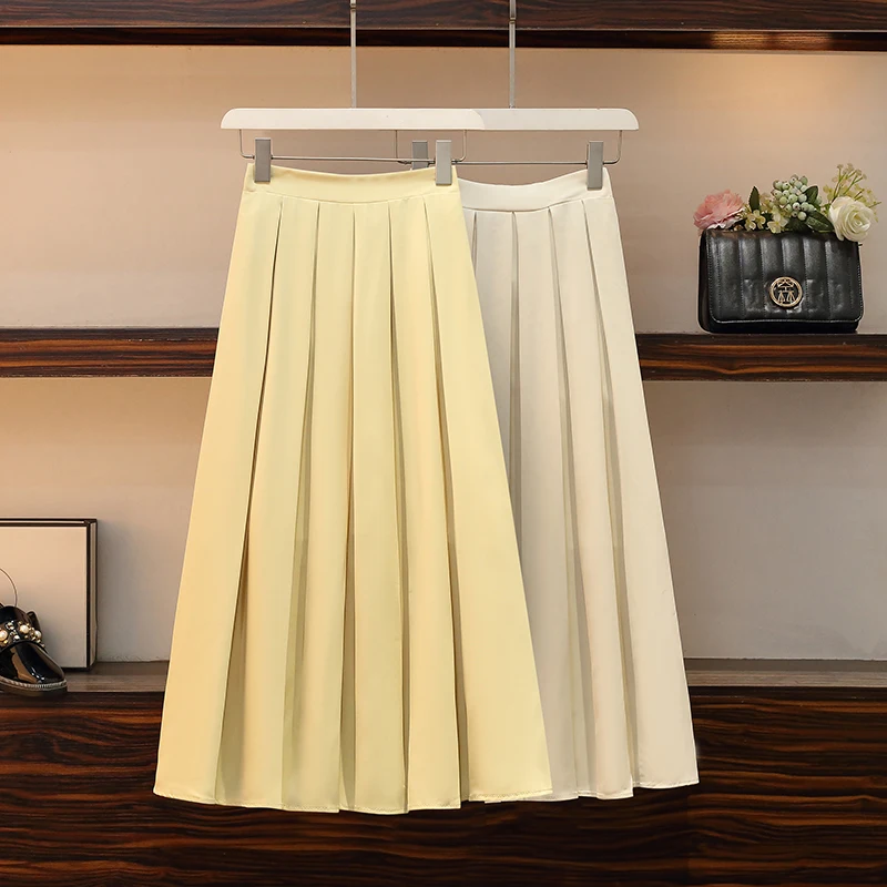 Summer Fashion Urban Midi Long Skirt Vintage Chic Elegant Pastel Aesthetic High-waist Pleated Suit Skirt Basic Moda Plus Size
Summer Fashion Urban Midi Long Skirt Vintage Chic Elegant Pastel Aesthetic High-waist Pleated Suit Skirt Basic Moda Plus Size