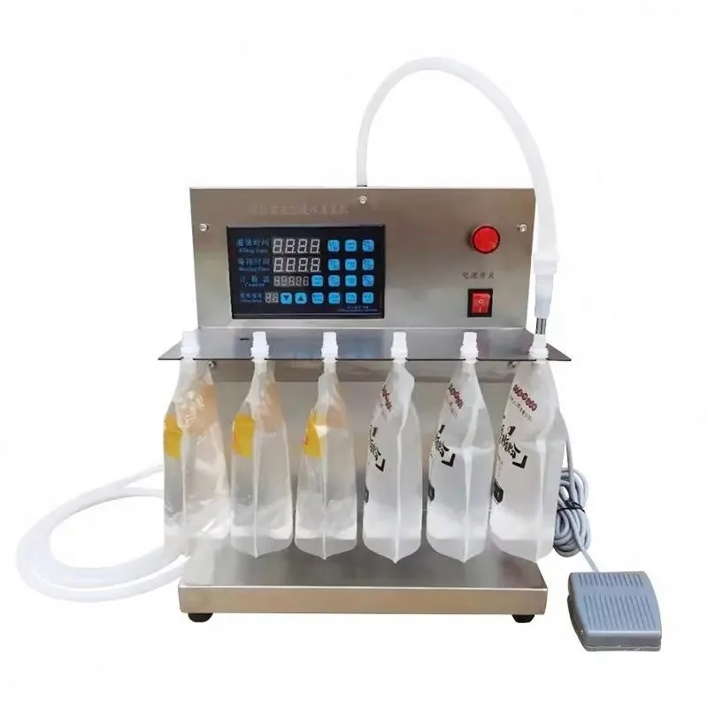 Small Semi-automatic Quantitative Liquid Beverage And Detergent Filling Machine With Suction Nozzle And Self-supporting Design
Small Semi-automatic Quantitative Liquid Beverage And Detergent Filling Machine With Suction Nozzle And Self-supporting Design