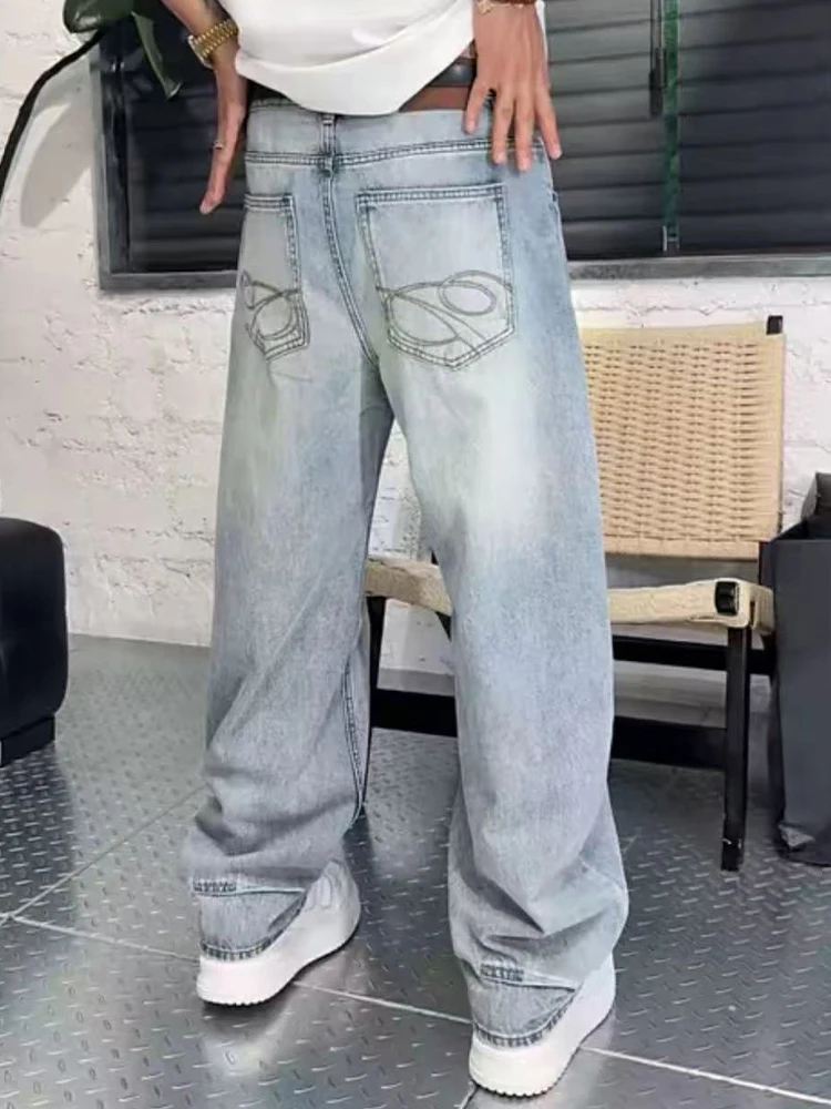 American Style Vintage Jeans Men's Spring New Fashion Loose Wide Leg Pants Youthful Handsome Pleated Knife Jeans
American Style Vintage Jeans Men's Spring New Fashion Loose Wide Leg Pants Youthful Handsome Pleated Knife Jeans