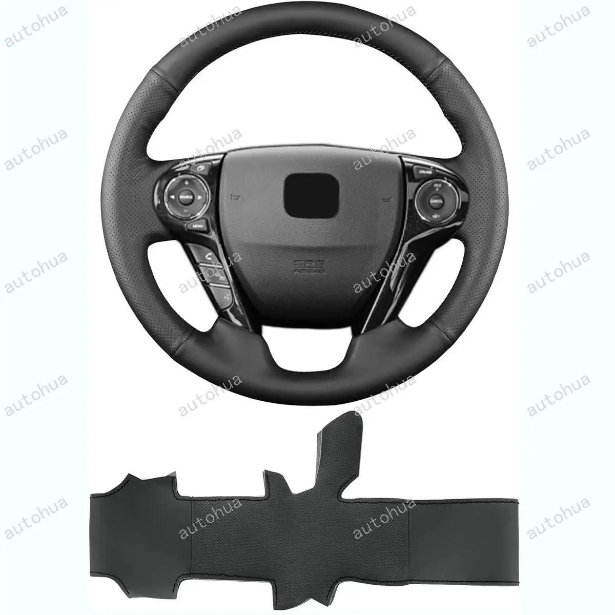 Leather Hand-Stitch Steering Wheel Cover for Honda Accord Coupe 2013 2016/Crosstour 2013/2014 Accord PHEV/2017 Accord Hybrid
Leather Hand-Stitch Steering Wheel Cover for Honda Accord Coupe 2013 2016/Crosstour 2013/2014 Accord PHEV/2017 Accord Hybrid