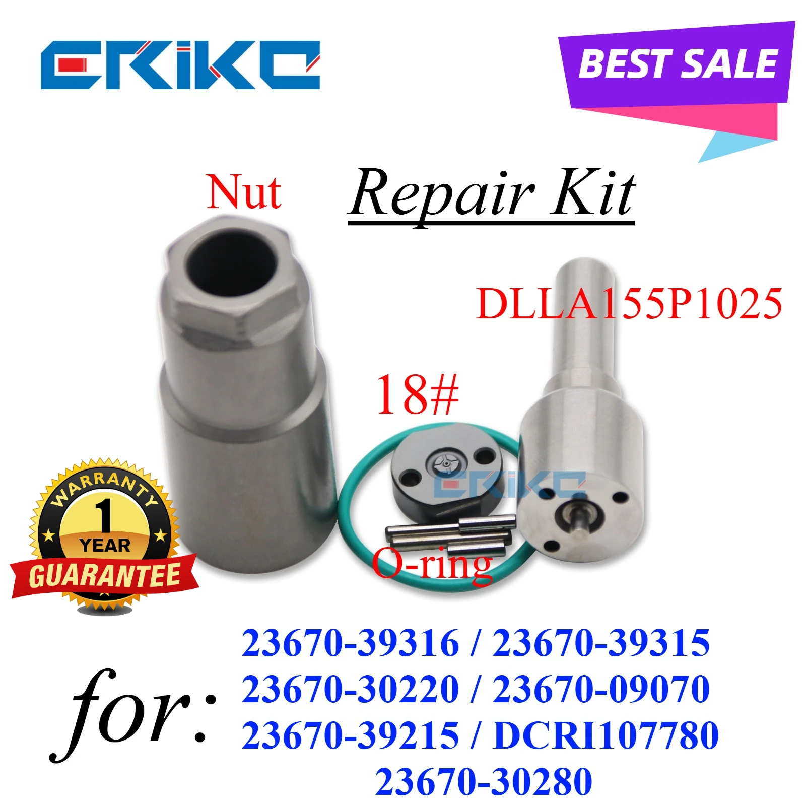 095000-7780 095000-7410 Injector Part Nozzle DLLA155P1025 Valve Plate18# Repair Kit for Toyota Hilux 23670-39316 23670-39215
095000-7780 095000-7410 Injector Part Nozzle DLLA155P1025 Valve Plate18# Repair Kit for Toyota Hilux 23670-39316 23670-39215