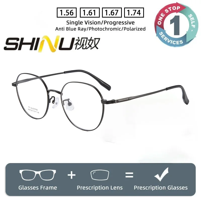 SHINU Progressive Multifocal Presbyopia Reading Glasses Anti blue light ultralight Prescription Lenses men Custom Myopia
SHINU Progressive Multifocal Presbyopia Reading Glasses Anti blue light ultralight Prescription Lenses men Custom Myopia