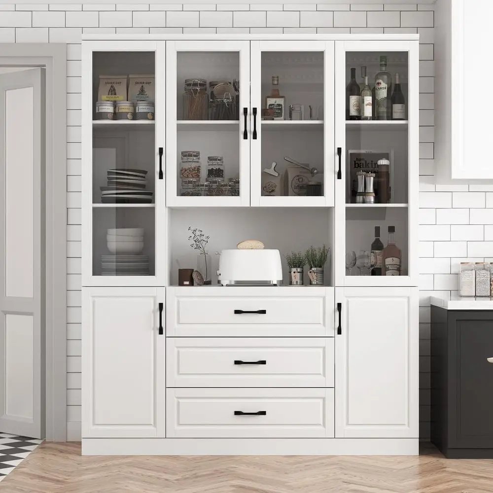 Tall Bookshel with Glass Do& Ders, Large Storage Cabinet Home Oice Bookcase with Do& Shelves, Glass Display Cabinet or Living Ro
Tall Bookshel with Glass Do& Ders, Large Storage Cabinet Home Oice Bookcase with Do& Shelves, Glass Display Cabinet or Living Ro
