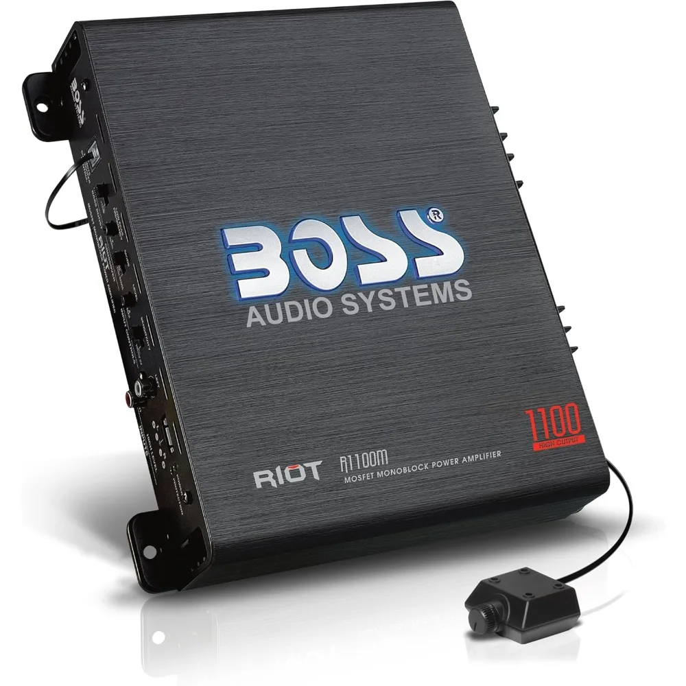 R1100M Monoblock Car Amplifier - 1100 High Output, 2-8 Ohm Stable, Low/High Level Inputs, Low Pass Crossover
R1100M Monoblock Car Amplifier - 1100 High Output, 2-8 Ohm Stable, Low/High Level Inputs, Low Pass Crossover