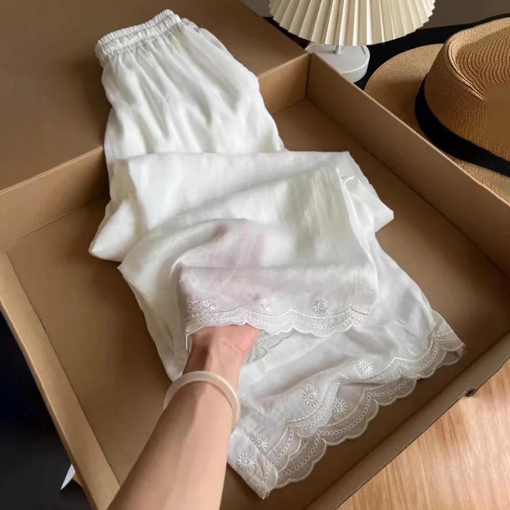 Summer Thin White Straight Loose Pants for Women 2026 New High Waist Draped Wide-Leg Pants Light Breathable Casual Trousers
Summer Thin White Straight Loose Pants for Women 2026 New High Waist Draped Wide-Leg Pants Light Breathable Casual Trousers