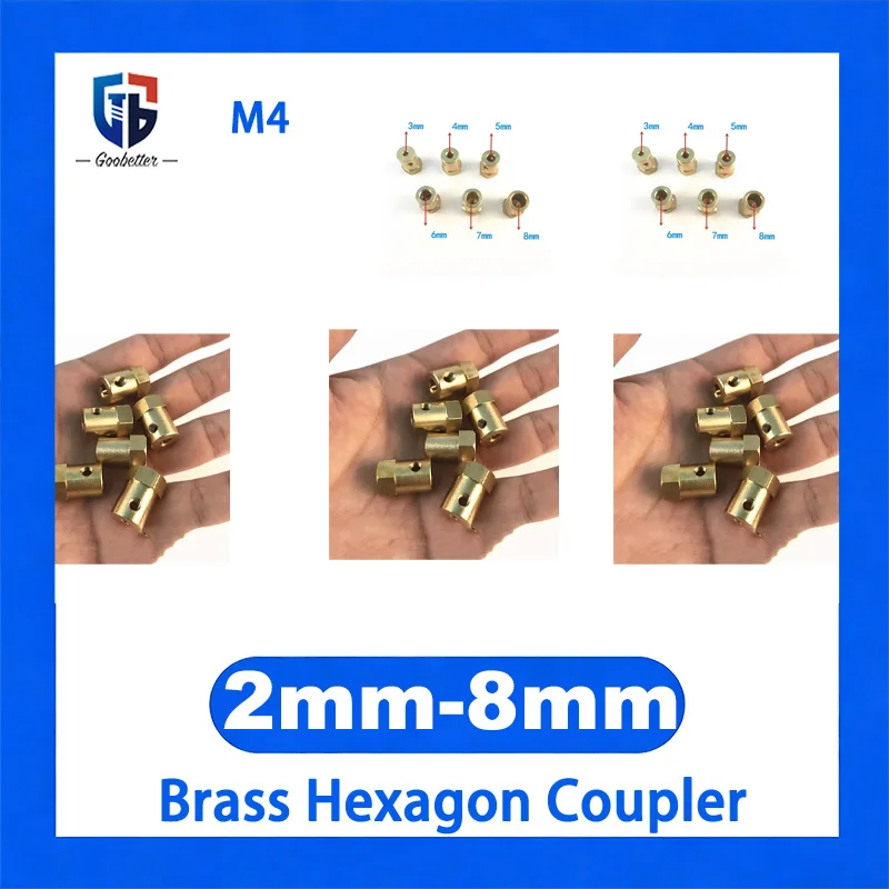 1/10Pcs Brass Hexagon Coupler Bore 2mm/3/3.17/4/6/8mm Model Vehicle Parts
1/10Pcs Brass Hexagon Coupler Bore 2mm/3/3.17/4/6/8mm Model Vehicle Parts