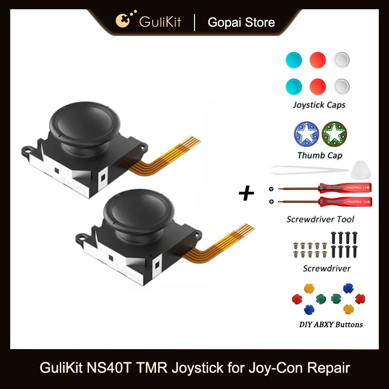 GuliKit NS40T TMR Sensing Joystick for Joy-Con Replacement with Stick Caps for Nintendo Swicth, Switch OLED, Switch Lite Repair
GuliKit NS40T TMR Sensing Joystick for Joy-Con Replacement with Stick Caps for Nintendo Swicth, Switch OLED, Switch Lite Repair