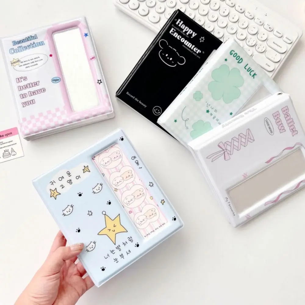 Cute Cartoon 4 Continuous Albums Clear Pockets with Inner Page Photo Album Holder 64 Pockets PVC Small Card Collect Book
Cute Cartoon 4 Continuous Albums Clear Pockets with Inner Page Photo Album Holder 64 Pockets PVC Small Card Collect Book