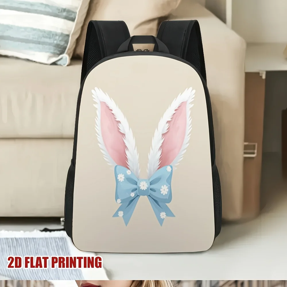 1 Stylish Easter Bunny Ear Backpack - Lightweight Polyester with Removable Shoulder Strap, 2D Flat Print Design
1 Stylish Easter Bunny Ear Backpack - Lightweight Polyester with Removable Shoulder Strap, 2D Flat Print Design