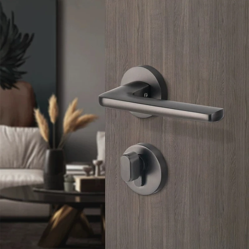 Mechanical Privacy Lock Black Split Lever Handle Silent Latch for Modern Minimalist Bedroom Wood Door Home Secure Use
Mechanical Privacy Lock Black Split Lever Handle Silent Latch for Modern Minimalist Bedroom Wood Door Home Secure Use