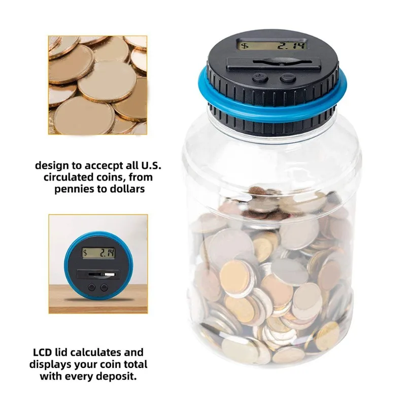 Электронная копилка DELAM-Coin с ЖК-дисплеем для подсчета денег, большая емкость, для российских денег
Электронная копилка DELAM-Coin с ЖК-дисплеем для подсчета денег, большая емкость, для российских денег