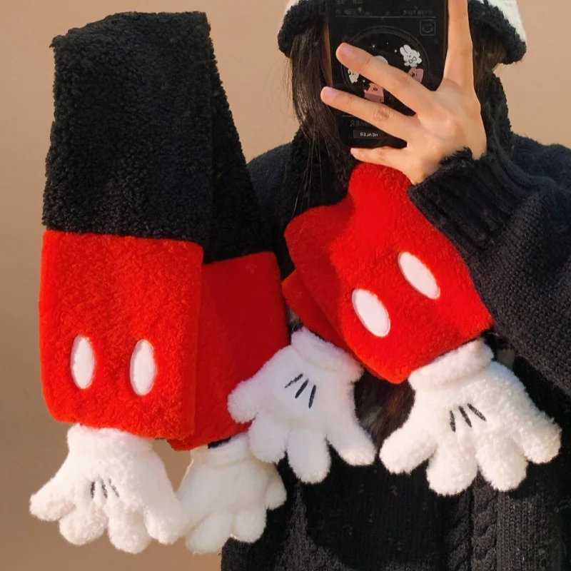 Disney Mickey Hand Warmer Neck Scarf Winter Cross Neck Warmer For Women Cold Weather Cycling Windproof Fleece Scarf Gift
Disney Mickey Hand Warmer Neck Scarf Winter Cross Neck Warmer For Women Cold Weather Cycling Windproof Fleece Scarf Gift