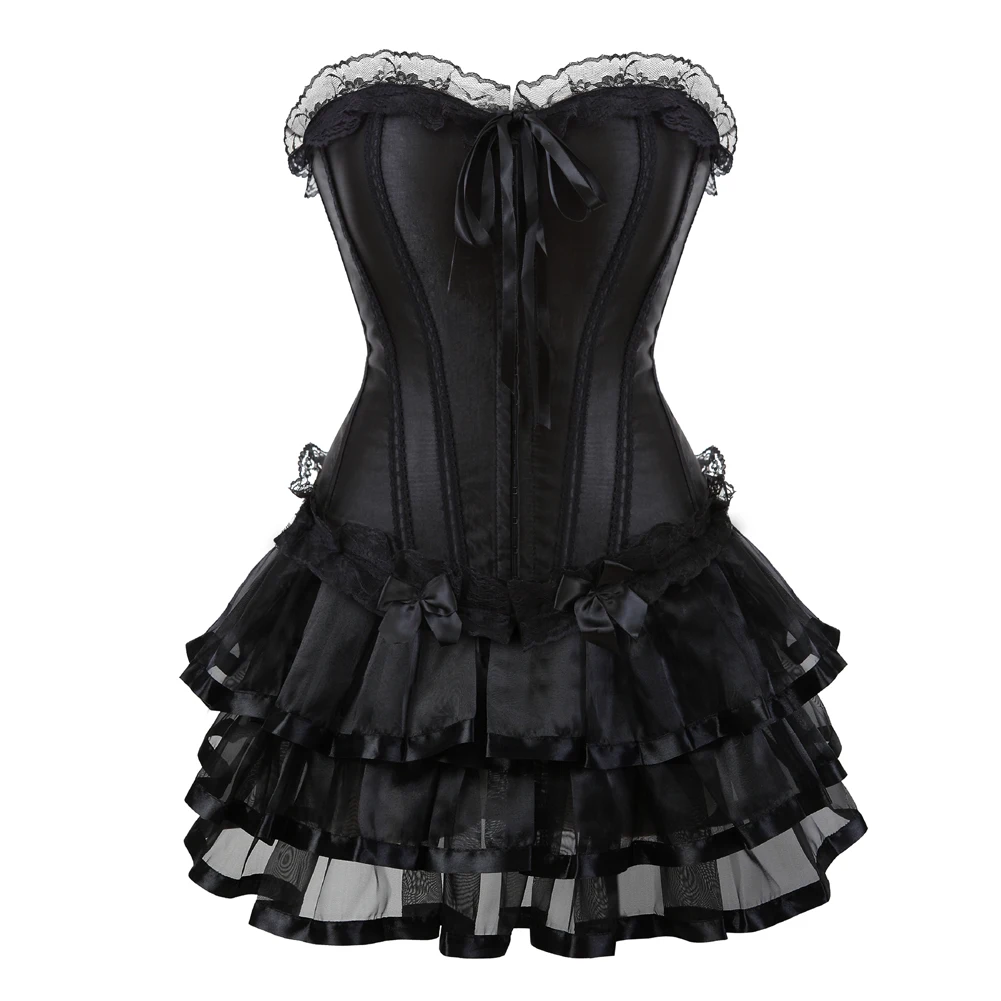 Caudatus Bustiers Corset Set Skirts & Corset Dresses Brocade Gothic Party Corselet Overbust Plus Size Sexy Fashion Bustiers
Caudatus Bustiers Corset Set Skirts & Corset Dresses Brocade Gothic Party Corselet Overbust Plus Size Sexy Fashion Bustiers