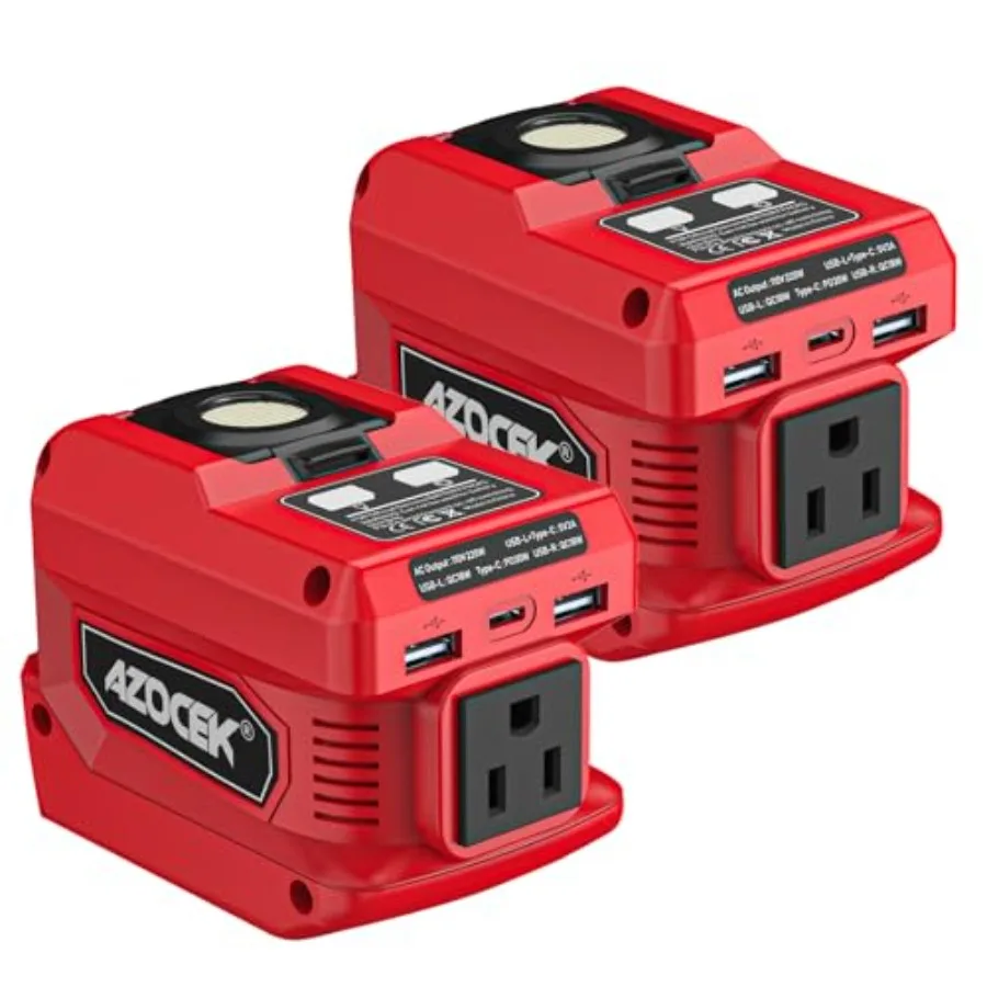 220W Power Inverter Compatible with Milwau-kee 18V Battery DC 18V to AC 110V Portable Power Station with 1 AC Outlet 2 USB Port
220W Power Inverter Compatible with Milwau-kee 18V Battery DC 18V to AC 110V Portable Power Station with 1 AC Outlet 2 USB Port