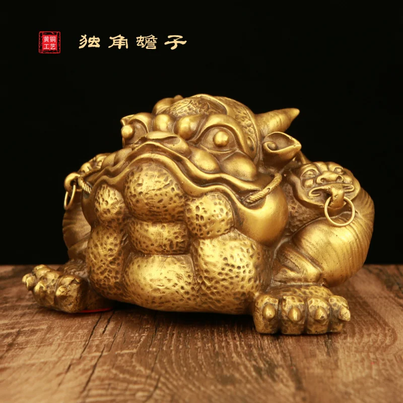 Pure Brass Golden Toad Ornaments Ingot Golden Cicada Three-Footed Toad Shop Opening Gifts Bronze Crafts
Pure Brass Golden Toad Ornaments Ingot Golden Cicada Three-Footed Toad Shop Opening Gifts Bronze Crafts