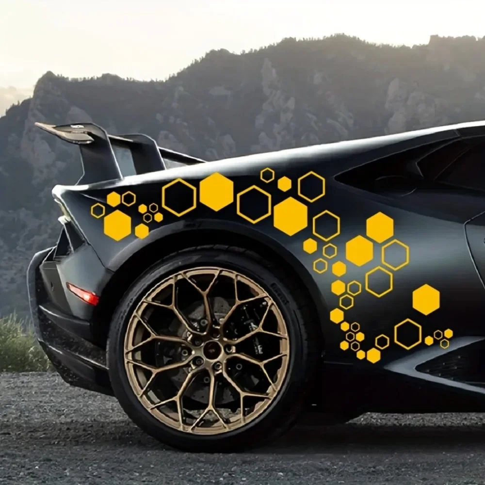 52pcs Honeycomb Auto Vinyl Decals Large and Small Combination Hexagonal Stickers DIY Car Body Cool Styling Open Style Decoration
52pcs Honeycomb Auto Vinyl Decals Large and Small Combination Hexagonal Stickers DIY Car Body Cool Styling Open Style Decoration