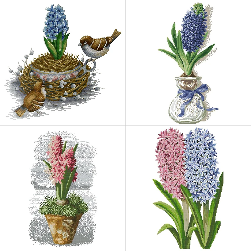 Hyacinth Flower Series Cross Stitch 14 16 11CT Printed Fabric Sewing Needlework Set DIY Handmade Embroidery Home Decor Crafts
Hyacinth Flower Series Cross Stitch 14 16 11CT Printed Fabric Sewing Needlework Set DIY Handmade Embroidery Home Decor Crafts