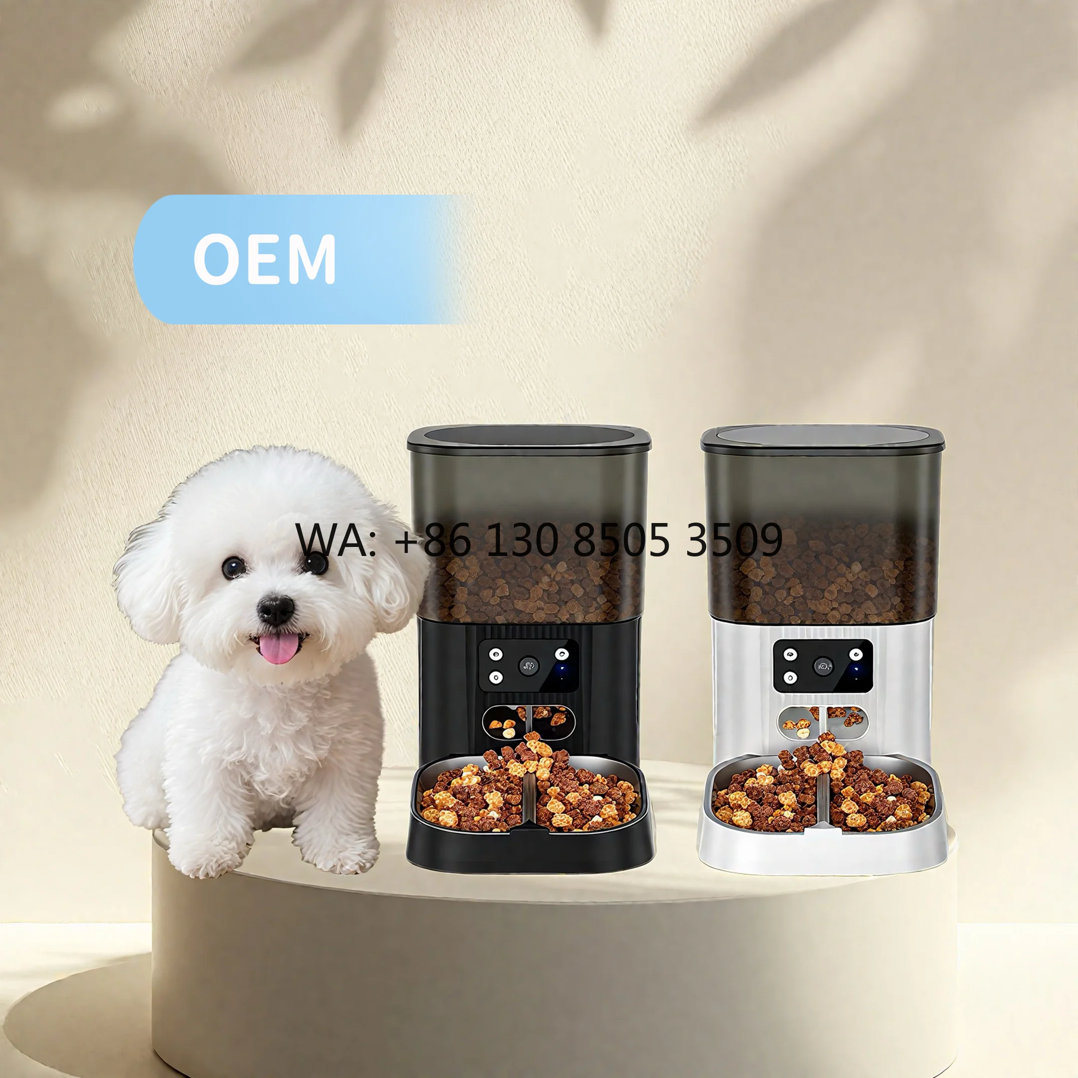 Automatic Dog & Cat Feeder with Stainless Steel Bowl Waterproof Portable 4.5L Capacity Eco-Friendly for Dogs Cat
Automatic Dog & Cat Feeder with Stainless Steel Bowl Waterproof Portable 4.5L Capacity Eco-Friendly for Dogs Cat