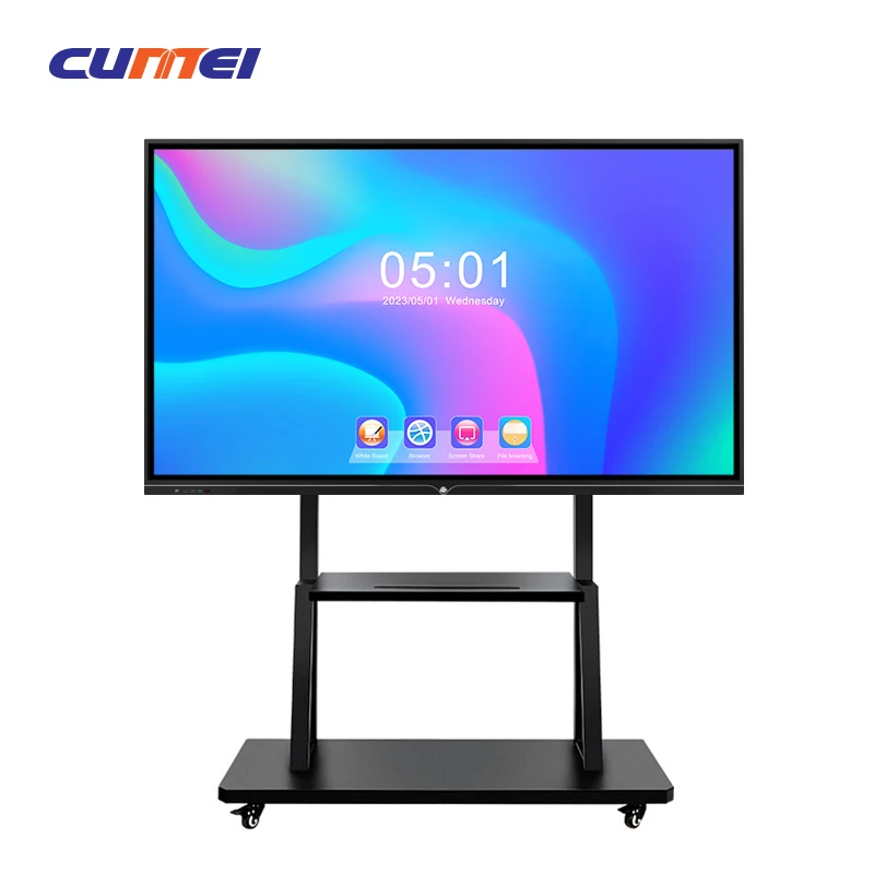 CUMEI 65/75/86/100/110 Inch 4K Interactive Smart White Board With 20-Point Multi-Touch LCD Display For Meeting Rooms
CUMEI 65/75/86/100/110 Inch 4K Interactive Smart White Board With 20-Point Multi-Touch LCD Display For Meeting Rooms