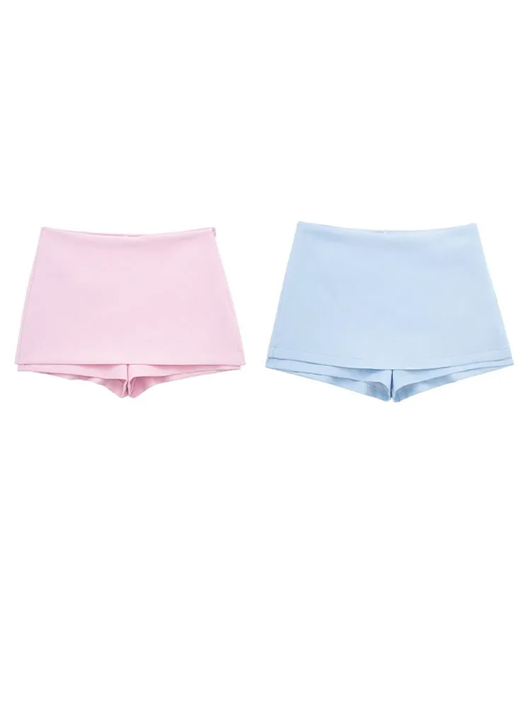 HH TRAF Woman High Waist Casual Slim Skirts Shorts Summer 2024 Women Solid Color Back Pocket Zipper Decorate Mini Culottes
HH TRAF Woman High Waist Casual Slim Skirts Shorts Summer 2024 Women Solid Color Back Pocket Zipper Decorate Mini Culottes