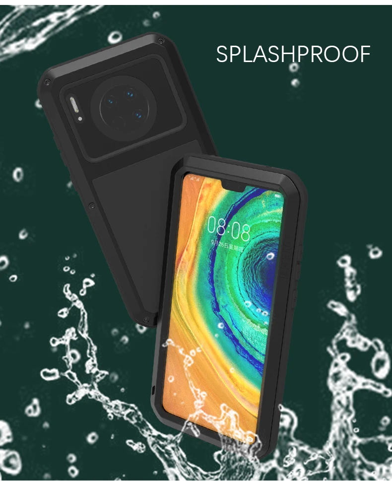 New Powerful Case For Huawei Mate 30 Shock Dirt Proof Water Resistant Metal Armor Cover Phone Case For Huawei Mate 30
New Powerful Case For Huawei Mate 30 Shock Dirt Proof Water Resistant Metal Armor Cover Phone Case For Huawei Mate 30