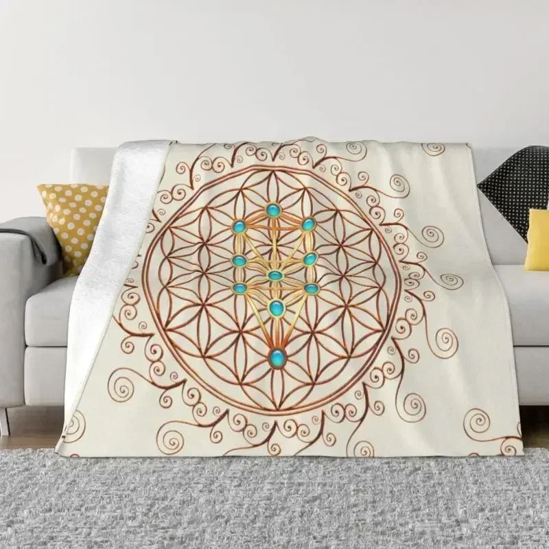 Flower Of Life Blankets Breathable Soft Flannel Autumn Sephiroth Sacred Geometry Mandala Throw Blanket for Couch Travel Bedding
Flower Of Life Blankets Breathable Soft Flannel Autumn Sephiroth Sacred Geometry Mandala Throw Blanket for Couch Travel Bedding