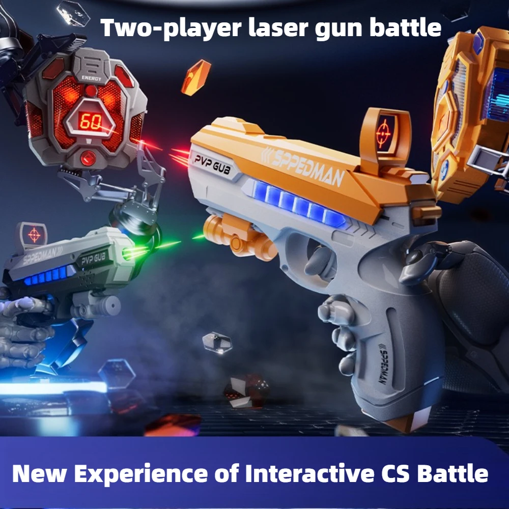 Sun Laser Sensing Dual Player Battle Gun Interactive Parent Child Real World CS Infrared Laser Toy Gun Children's Birthday Gift
Sun Laser Sensing Dual Player Battle Gun Interactive Parent Child Real World CS Infrared Laser Toy Gun Children's Birthday Gift