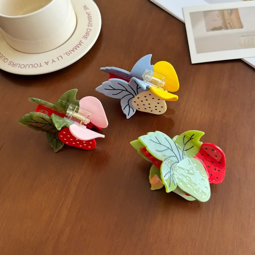 Elegant Sweet Strawberry Acetate Hair Clip Delicate Cute Fruit Acetate Claw Clip Hair Clips Ponytail Shark Clip Daily
Elegant Sweet Strawberry Acetate Hair Clip Delicate Cute Fruit Acetate Claw Clip Hair Clips Ponytail Shark Clip Daily