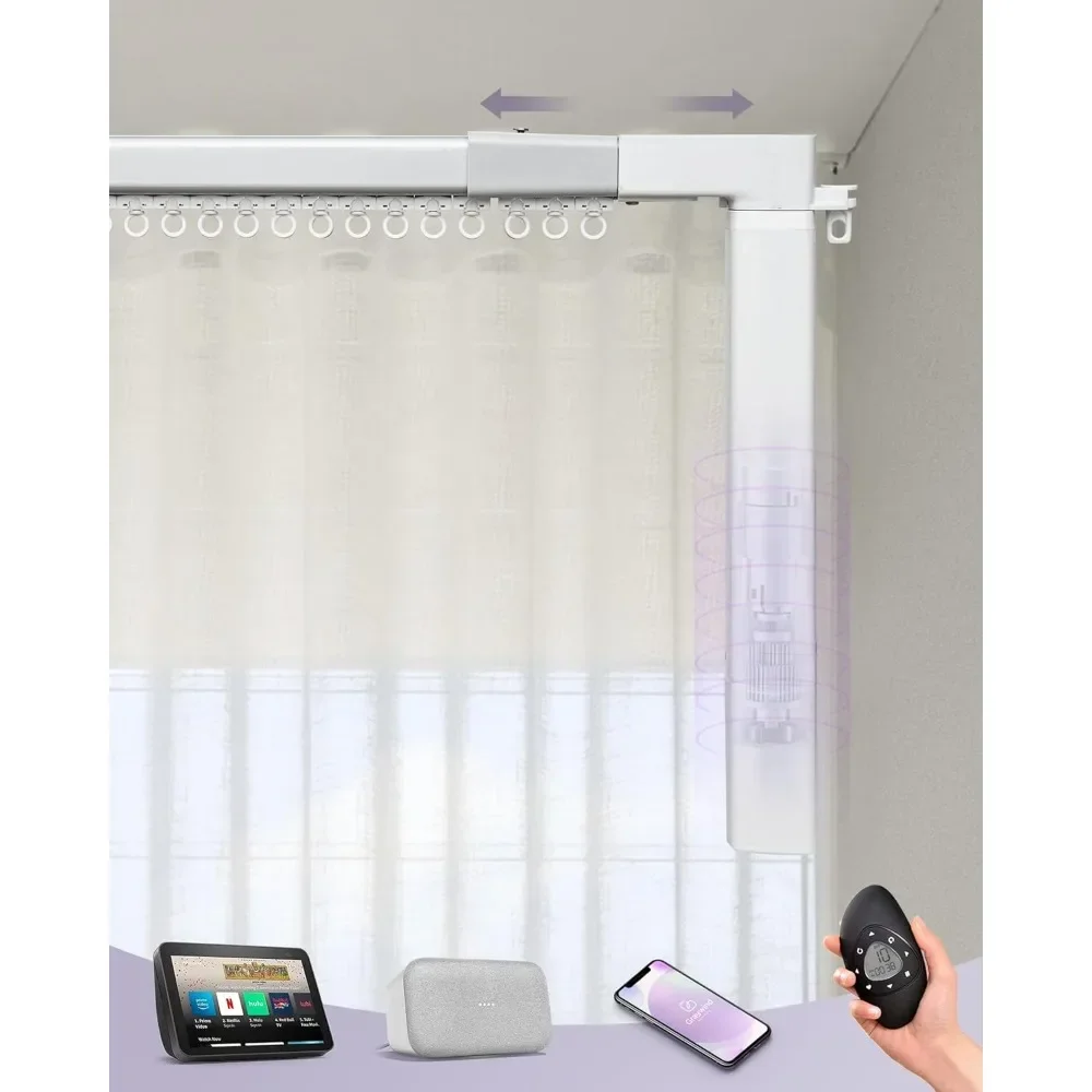 Bestsellerretractable smart curtain track motorized center-opening rail, smart curtains system compatible with alexa/google home
Bestsellerretractable smart curtain track motorized center-opening rail, smart curtains system compatible with alexa/google home