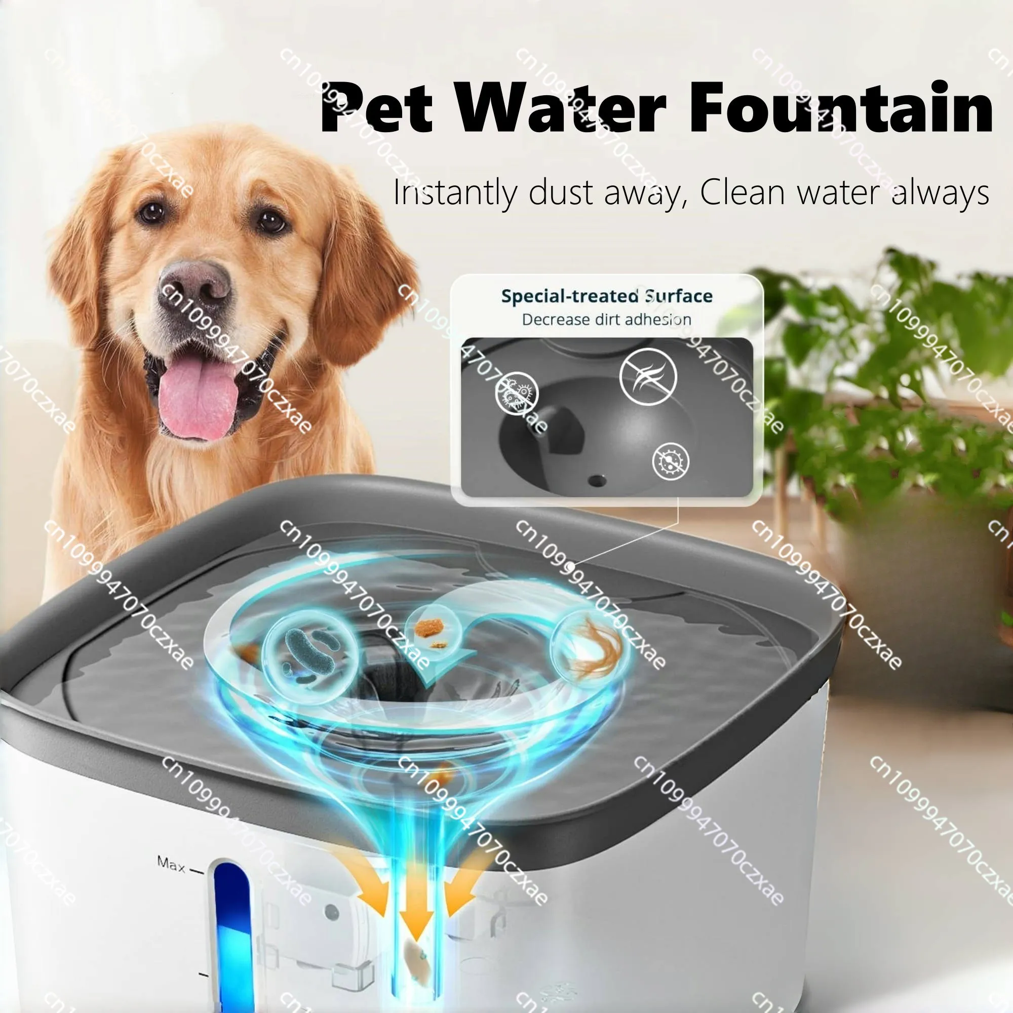 New Automatic Cat Water Fountain 4L Quiet Dog Water Dispenser Bowl Smart Pump Instant Clean Vortex Design with Filter&LED Light 
New Automatic Cat Water Fountain 4L Quiet Dog Water Dispenser Bowl Smart Pump Instant Clean Vortex Design with Filter&LED Light