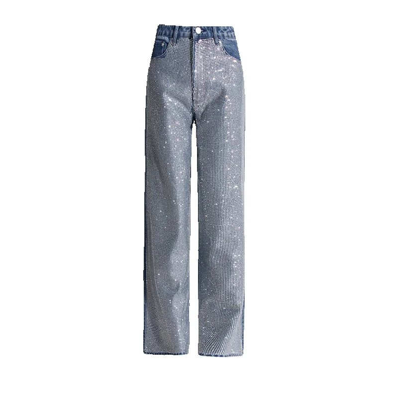 Fashionable And Trendy Casual Pants Autumn 2024, New Heavy-duty Design With DiamonD InlaId HigH Waisted Straight Leg Jeans For
Fashionable And Trendy Casual Pants Autumn 2024, New Heavy-duty Design With DiamonD InlaId HigH Waisted Straight Leg Jeans For