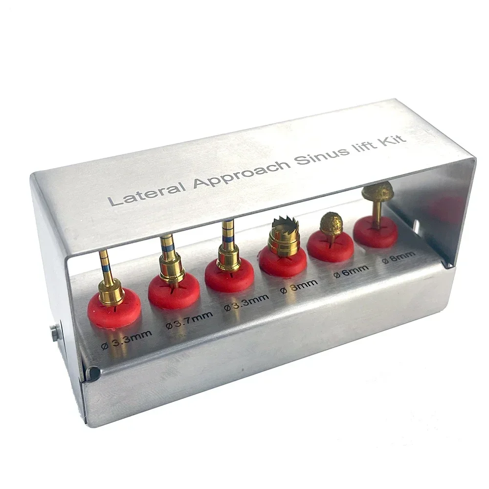 SET Dental Implant Sinus Lift Implant Kit Bur Bone Drills Dental Implant Tool Diamond Lateral Approach Reamer Kit
SET Dental Implant Sinus Lift Implant Kit Bur Bone Drills Dental Implant Tool Diamond Lateral Approach Reamer Kit