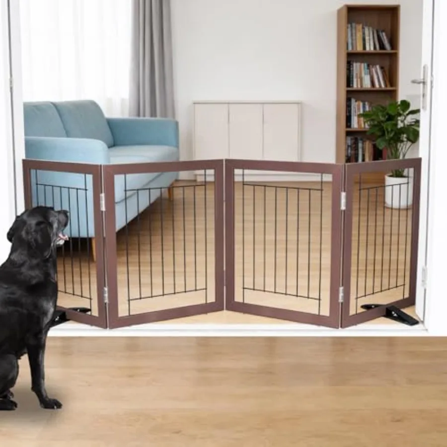 Dog Fence Indoor - 4-Panel Freestanding Dog Gate for Doorways Hallways House or Stairs -80x24-Inch Retractable Foldable Expanda
Dog Fence Indoor - 4-Panel Freestanding Dog Gate for Doorways Hallways House or Stairs -80x24-Inch Retractable Foldable Expanda