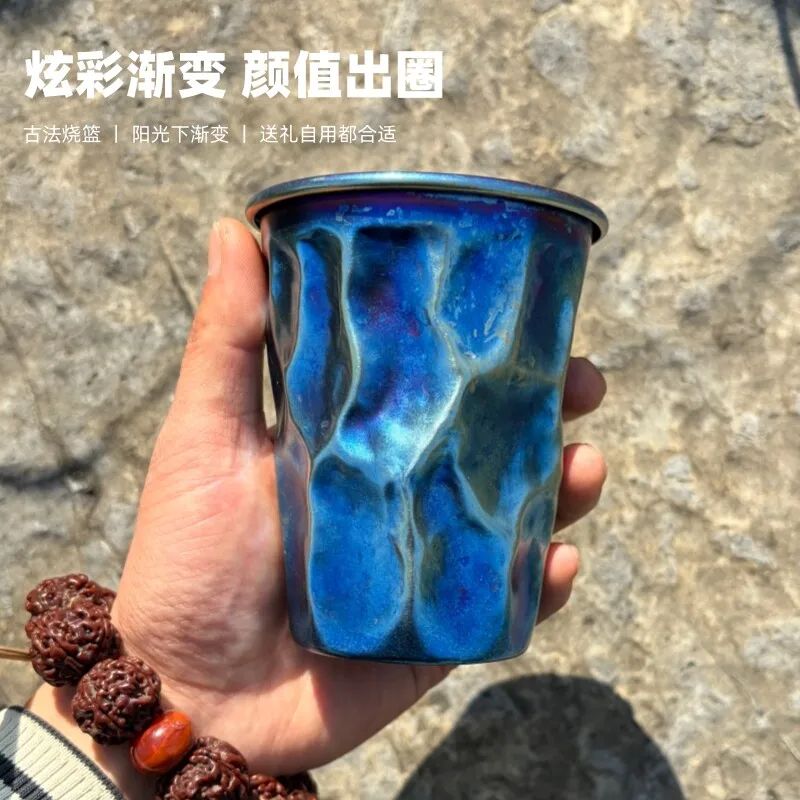 Handmade Beat Pattern Pure Beer Steins Outdoor Camping Juice Cup Tumbler Personality Lightweight Portable Models Water
Handmade Beat Pattern Pure Beer Steins Outdoor Camping Juice Cup Tumbler Personality Lightweight Portable Models Water