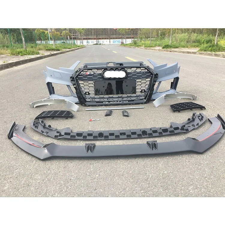 A3 Tuning RS3 Front Bumper with Grille Front Lip Rear Diffuser with Tailpipes for 2017 2018 2019 Audis A3
A3 Tuning RS3 Front Bumper with Grille Front Lip Rear Diffuser with Tailpipes for 2017 2018 2019 Audis A3