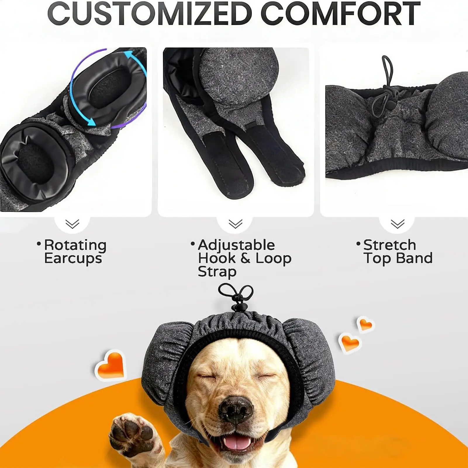 Наушники для собак с шумоподавлением, регулируемая обертка для домашних животных, защита ушей для ухода за грозой, уличный ветеринарный вид, путешествия, ходьба
Наушники для собак с шумоподавлением, регулируемая обертка для домашних животных, защита ушей для ухода за грозой, уличный ветеринарный вид, путешествия, ходьба