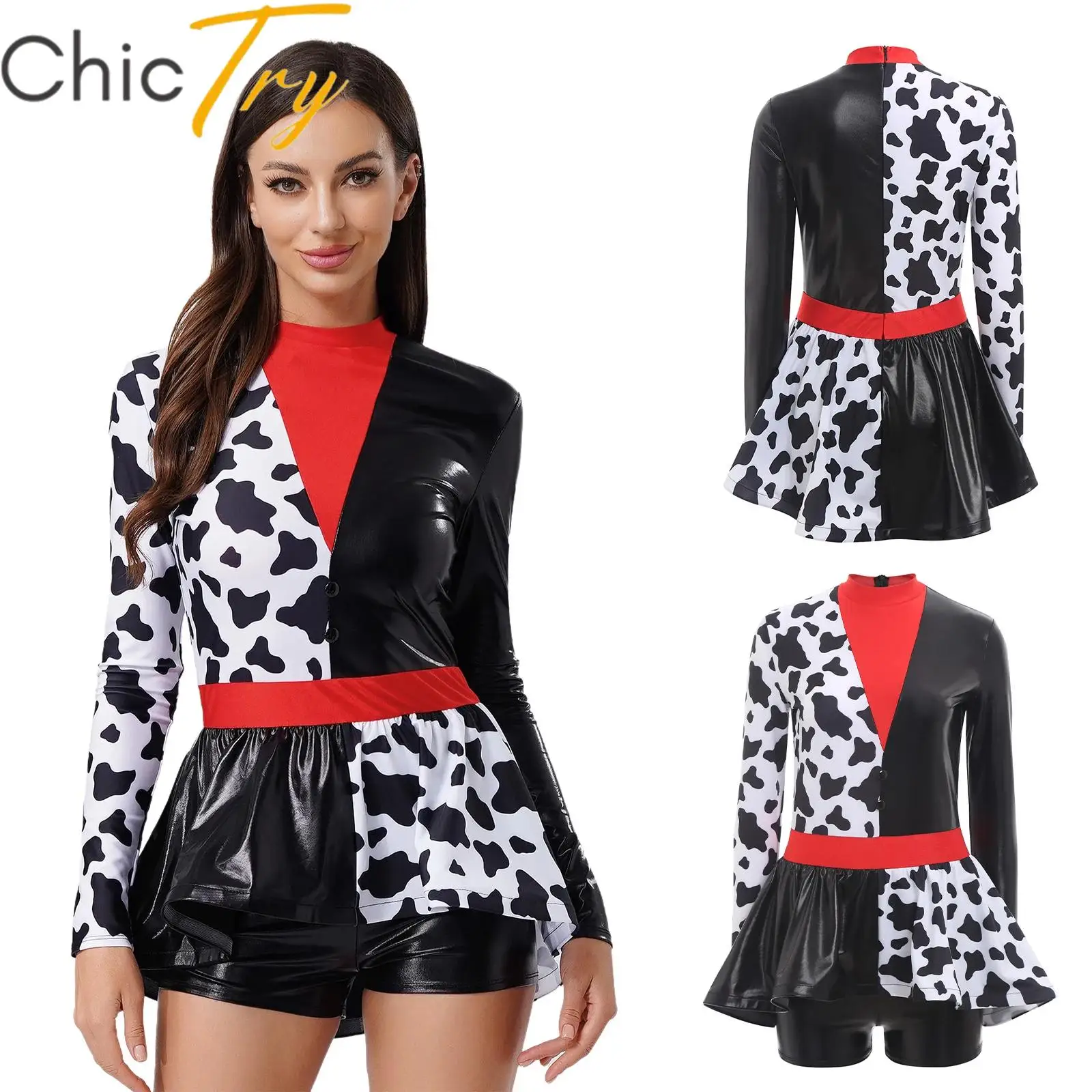 Womens Clown Costume Devil Killer Halloween Cosplay Themed Party Leotard Dress Long Sleeves Metallic Culottes Carnival Dress Up
Womens Clown Costume Devil Killer Halloween Cosplay Themed Party Leotard Dress Long Sleeves Metallic Culottes Carnival Dress Up