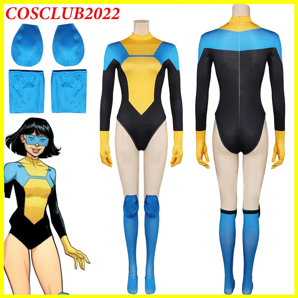 Invincible Cartoon Terra Grayson Cosplay Jumpsuit Knee Pads Women Girls Costume Bodysuit Outfits Halloween Party Fantasia Suit
Invincible Cartoon Terra Grayson Cosplay Jumpsuit Knee Pads Women Girls Costume Bodysuit Outfits Halloween Party Fantasia Suit