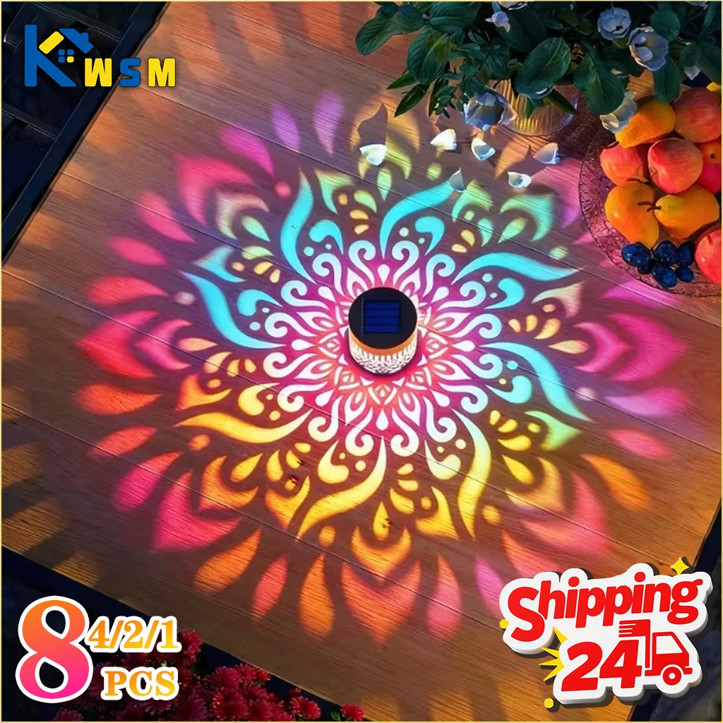 1-8PCS Solar Sunflower Mandala Wall Lantern Outdoor Waterproof Decorative Light for Garden Fence Patio Pathway Night
1-8PCS Solar Sunflower Mandala Wall Lantern Outdoor Waterproof Decorative Light for Garden Fence Patio Pathway Night