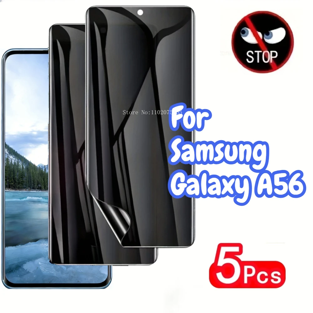 5pcs Anti Spy Soft Film Suitable for Samsung Galaxy A56 Mobile Phone Front Glossy Screen Protection Film Privacy Hydrogel Film
5pcs Anti Spy Soft Film Suitable for Samsung Galaxy A56 Mobile Phone Front Glossy Screen Protection Film Privacy Hydrogel Film