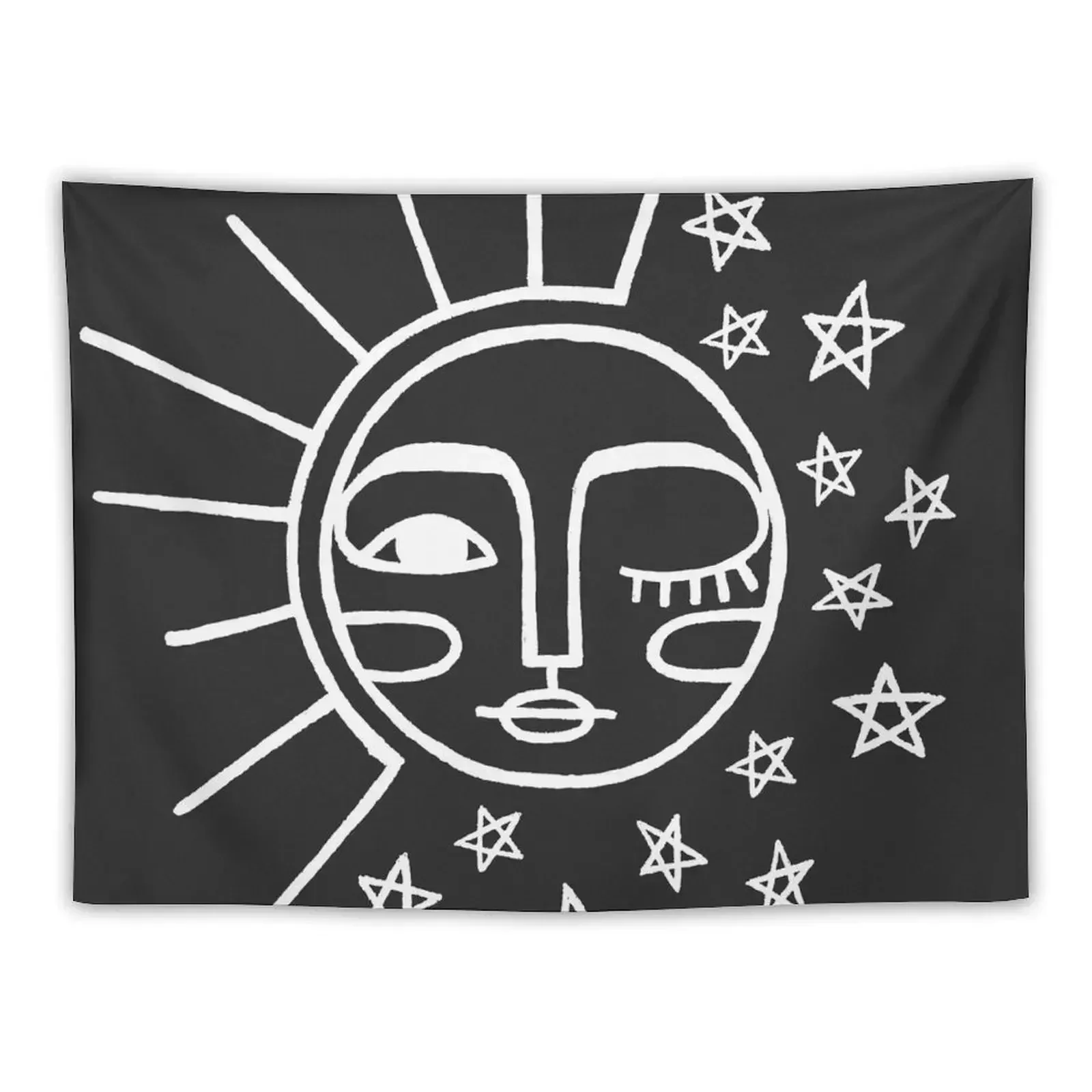 Sun and Moon Line Drawing Tapestry House Decor On The Wall Bedroom Decorations Tapestry 
Sun and Moon Line Drawing Tapestry House Decor On The Wall Bedroom Decorations Tapestry