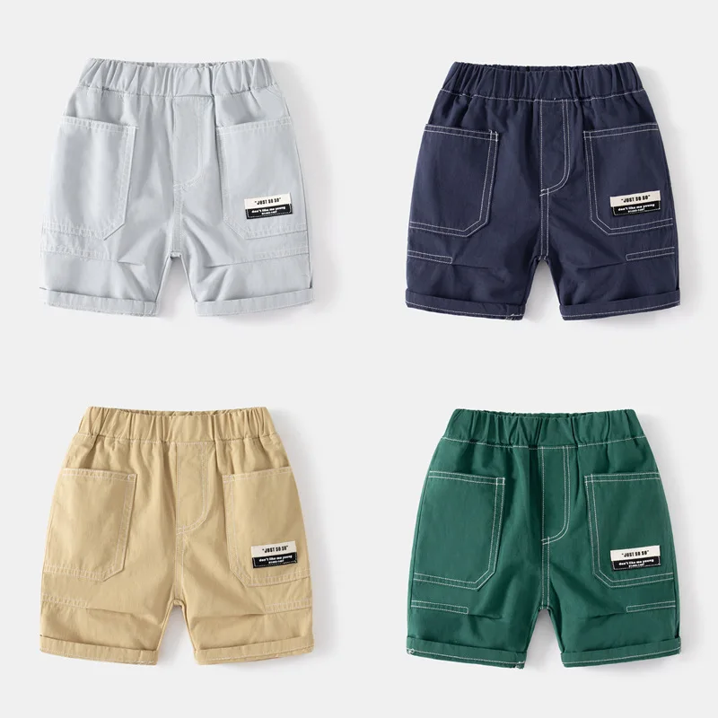 Boys' Cropped Pants Summer Children's Woven Label Pocket Shorts Baby Leisure Middle Pants Children's Pants Wholesale
Boys' Cropped Pants Summer Children's Woven Label Pocket Shorts Baby Leisure Middle Pants Children's Pants Wholesale