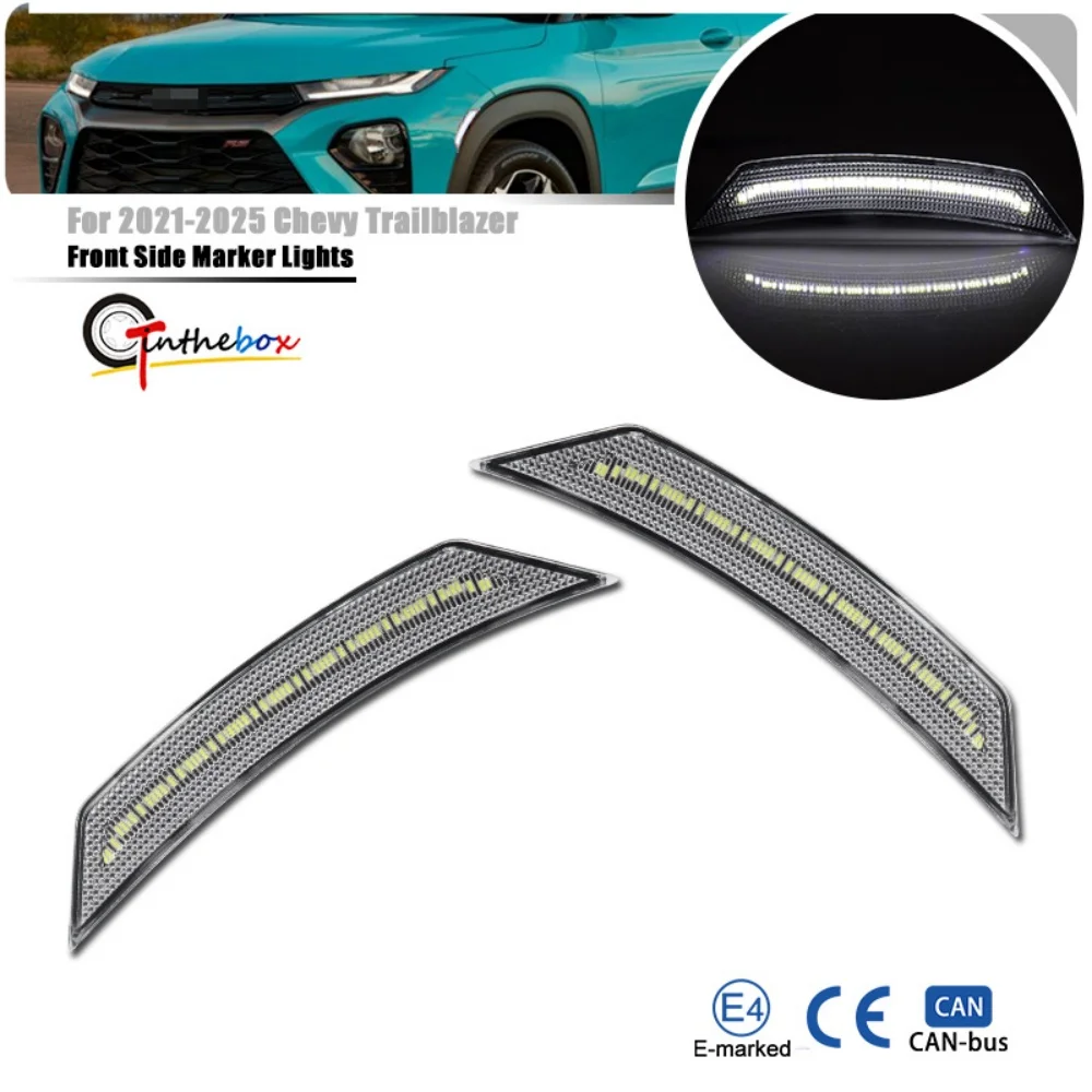 Gtinthebox Amber / White LED Front Fender Side Marker Indicator Lights For Chevy Chevrolet Trailblazer 2021 2022 2023 2024 2025
Gtinthebox Amber / White LED Front Fender Side Marker Indicator Lights For Chevy Chevrolet Trailblazer 2021 2022 2023 2024 2025