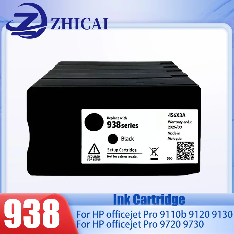 Original New for HP 938 938xl ink cartridge for HP officejet Pro 9110b 9120 9130 9720 9730 Printer ink for hp938
Original New for HP 938 938xl ink cartridge for HP officejet Pro 9110b 9120 9130 9720 9730 Printer ink for hp938