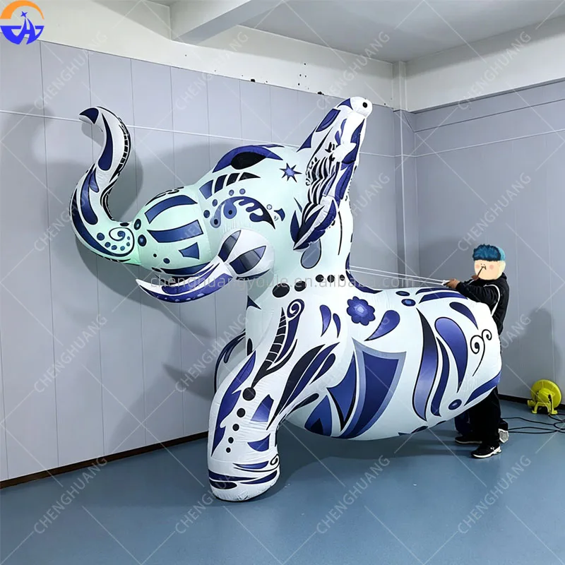 Colorful Pattern LED Phosphorescent Inflatable Walking Elephant Mascot, Wearable Back Type Prop for Bar Nightclub Party Atmosphe
Colorful Pattern LED Phosphorescent Inflatable Walking Elephant Mascot, Wearable Back Type Prop for Bar Nightclub Party Atmosphe