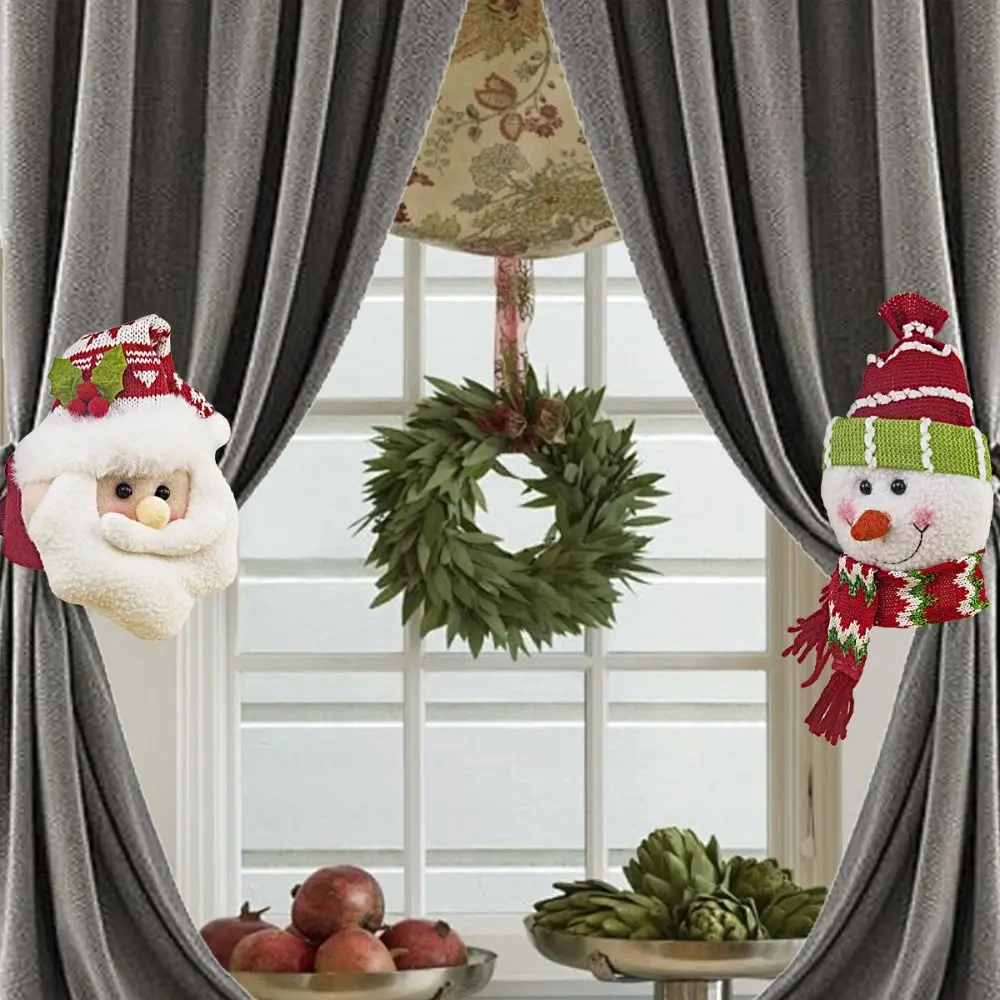 Santa Claus Snowman Christmas Curtain Buckle Cartoon Set of 2 Curtain Tiebacks Fastener Buckle Curtain Holdback
Santa Claus Snowman Christmas Curtain Buckle Cartoon Set of 2 Curtain Tiebacks Fastener Buckle Curtain Holdback