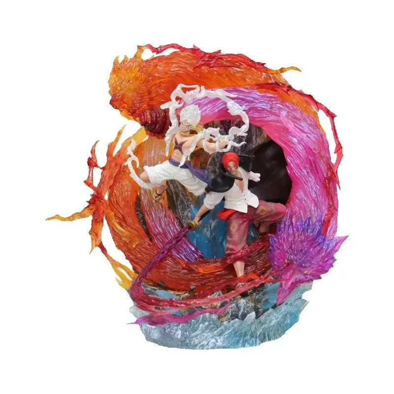 Anime One Piece Nika Luffy & Red Hair Shanks Battle Ver. PVC Action Figure GK Statue Collection Model Kids Toys Doll Gifts 23CM
Anime One Piece Nika Luffy & Red Hair Shanks Battle Ver. PVC Action Figure GK Statue Collection Model Kids Toys Doll Gifts 23CM