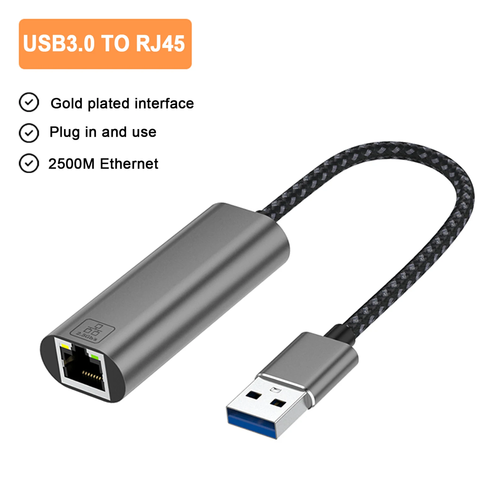 DOONJIEY 2500Mbps USB 3.0 Type-C To RJ45 Network Card 2.5G Adapter Gigabit Ethernet Converter Lan Hub For PC Laptop For Windows
DOONJIEY 2500Mbps USB 3.0 Type-C To RJ45 Network Card 2.5G Adapter Gigabit Ethernet Converter Lan Hub For PC Laptop For Windows