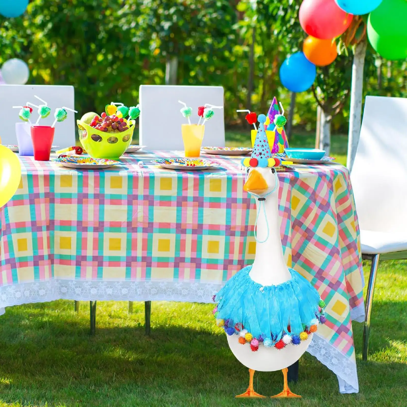 Birthday Party Goose Outfit Goose Clothing for 17-23inch Sculptures for Farmhouse
Birthday Party Goose Outfit Goose Clothing for 17-23inch Sculptures for Farmhouse